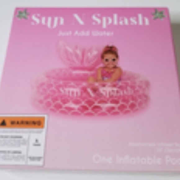 New Sun N Splash Pink Mermaid Inflatable Kiddie Pool – Summer Fun for Kids - Picture 5 of 8